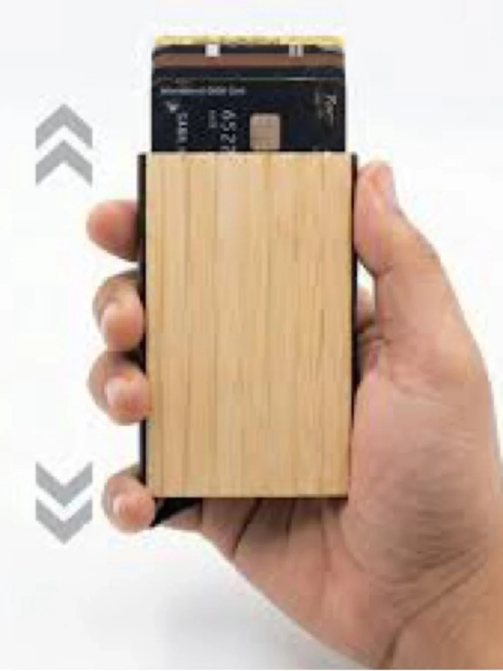 Avant Wood Bamboo Smart Wallet (Pop-Up Card Holder)